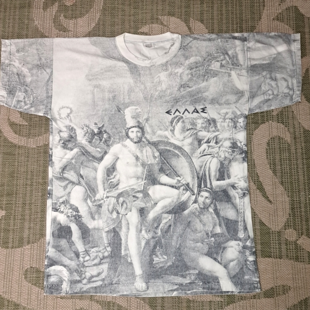 Vintage Greek shirt AOP Leonidas